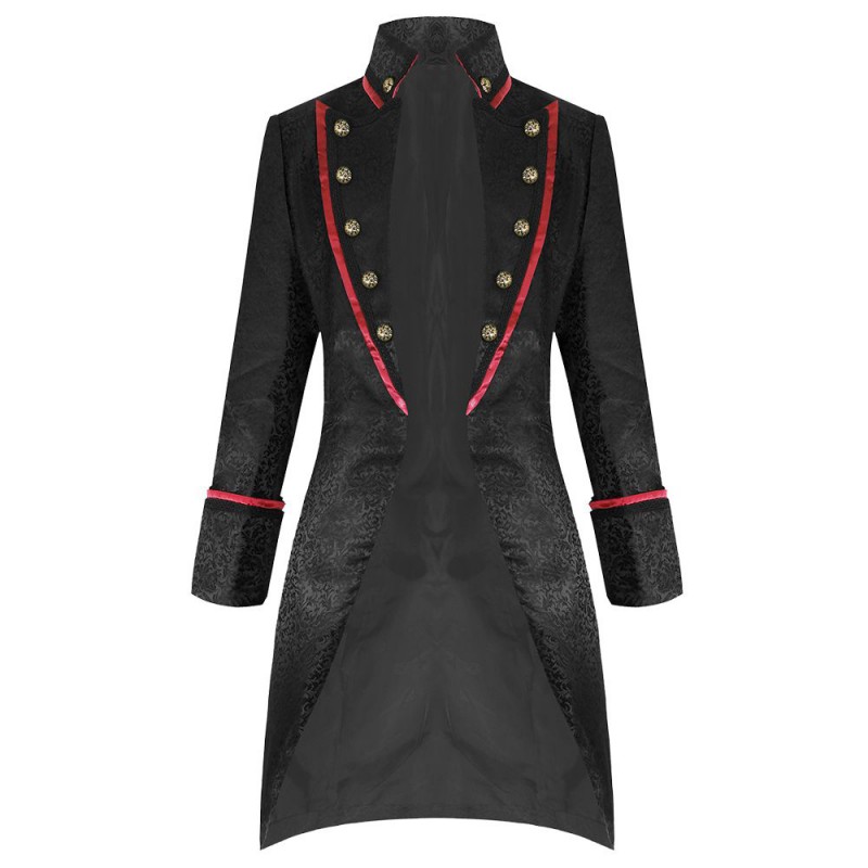 Men Pentagram Coat Salvatore Black Coat